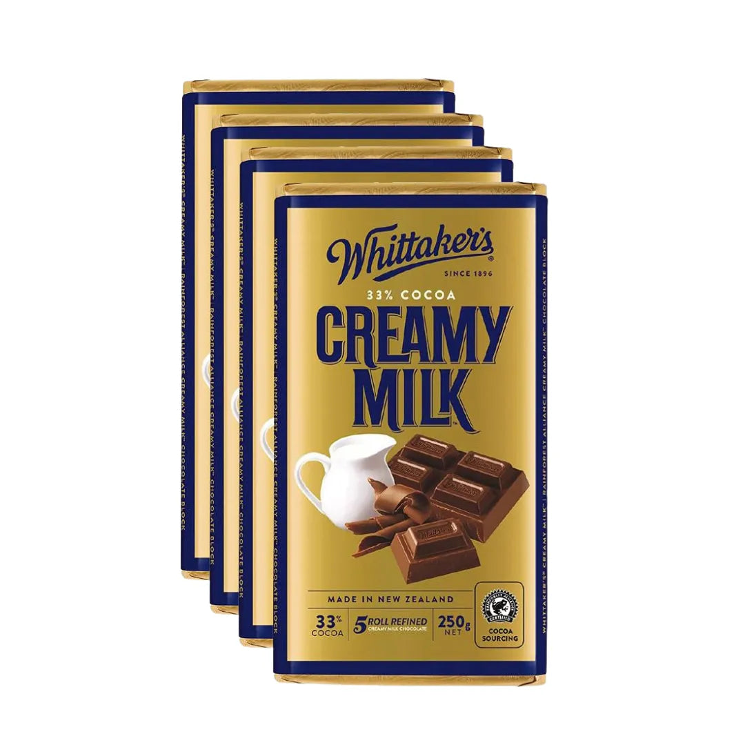 WHITTAKERS BLOCK CHOC CREAMY MILK pk
