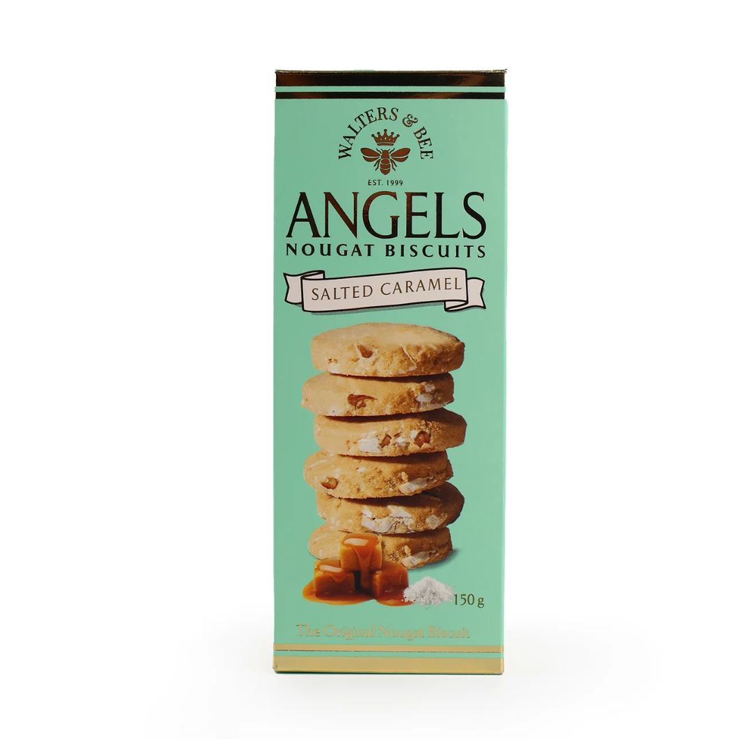 Walters Angels Nougat Salted Caramel Biscuits 150g