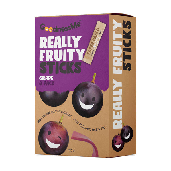 Goodness Me Grape Fruit Sticks 120g