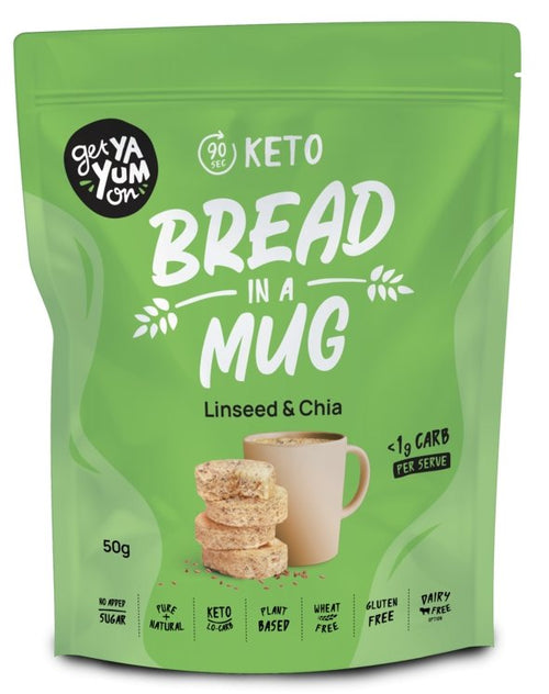 Get Ya Yum On Linseed Chia Bread-in-a-Mug 50g