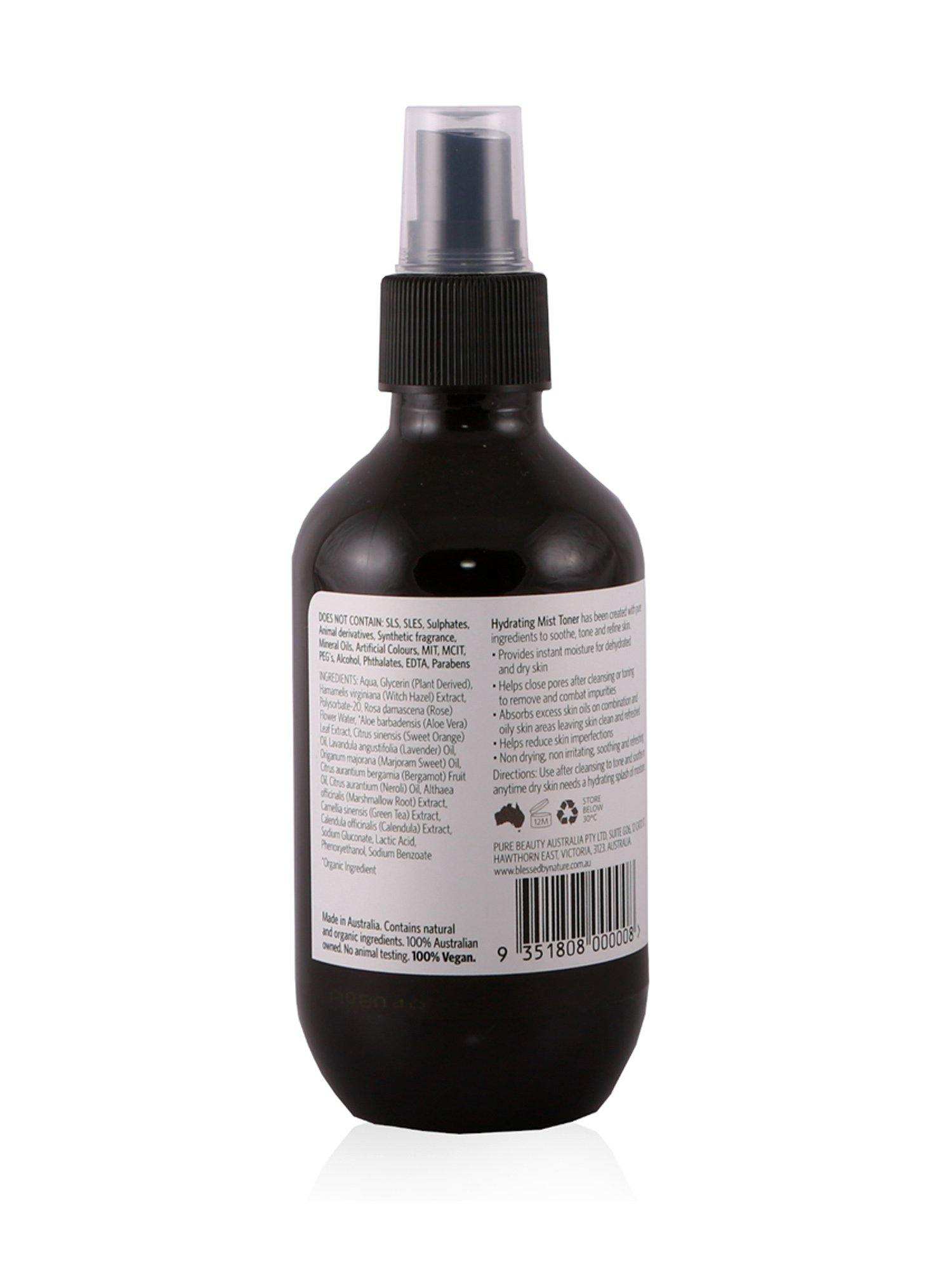 Blessed By Nature Hydrating Mist Toner 200ml - Healthy Essentials Australia - health food store - health food stores - health food store near me - organic food store - health food store near me