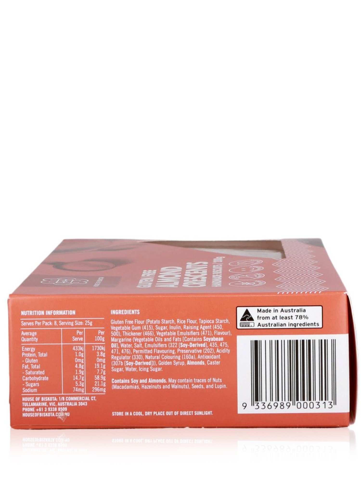 House of Biskota Almond Crescents 200g - Healthy Essentials Australia - health food store - health food stores - health food store near me - organic food store - health food store near me