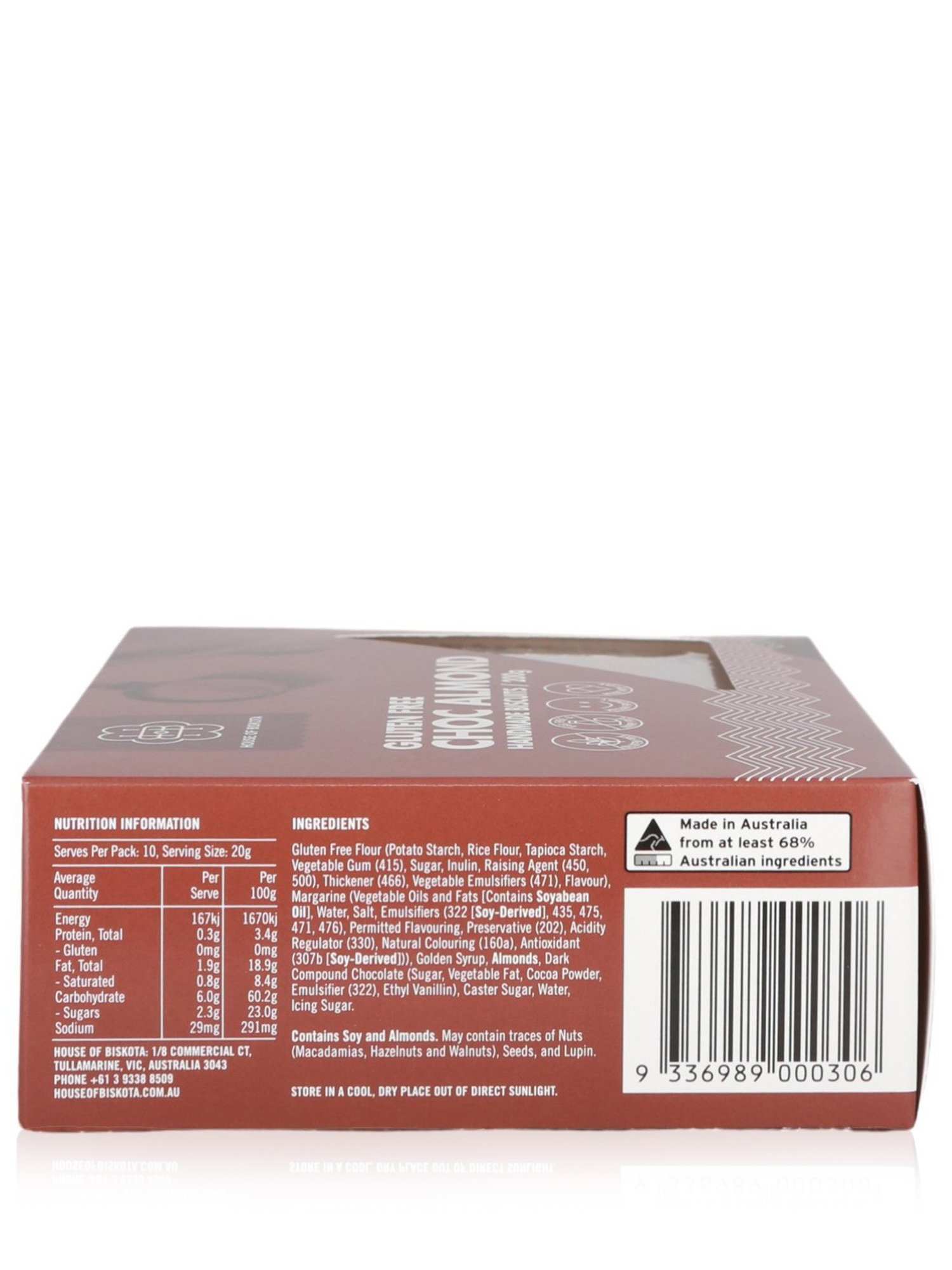 House of Biskota Almond & Chocolate Biscuits 200g - Healthy Essentials Australia - health food store - health food stores - health food store near me - organic food store - health food store near me