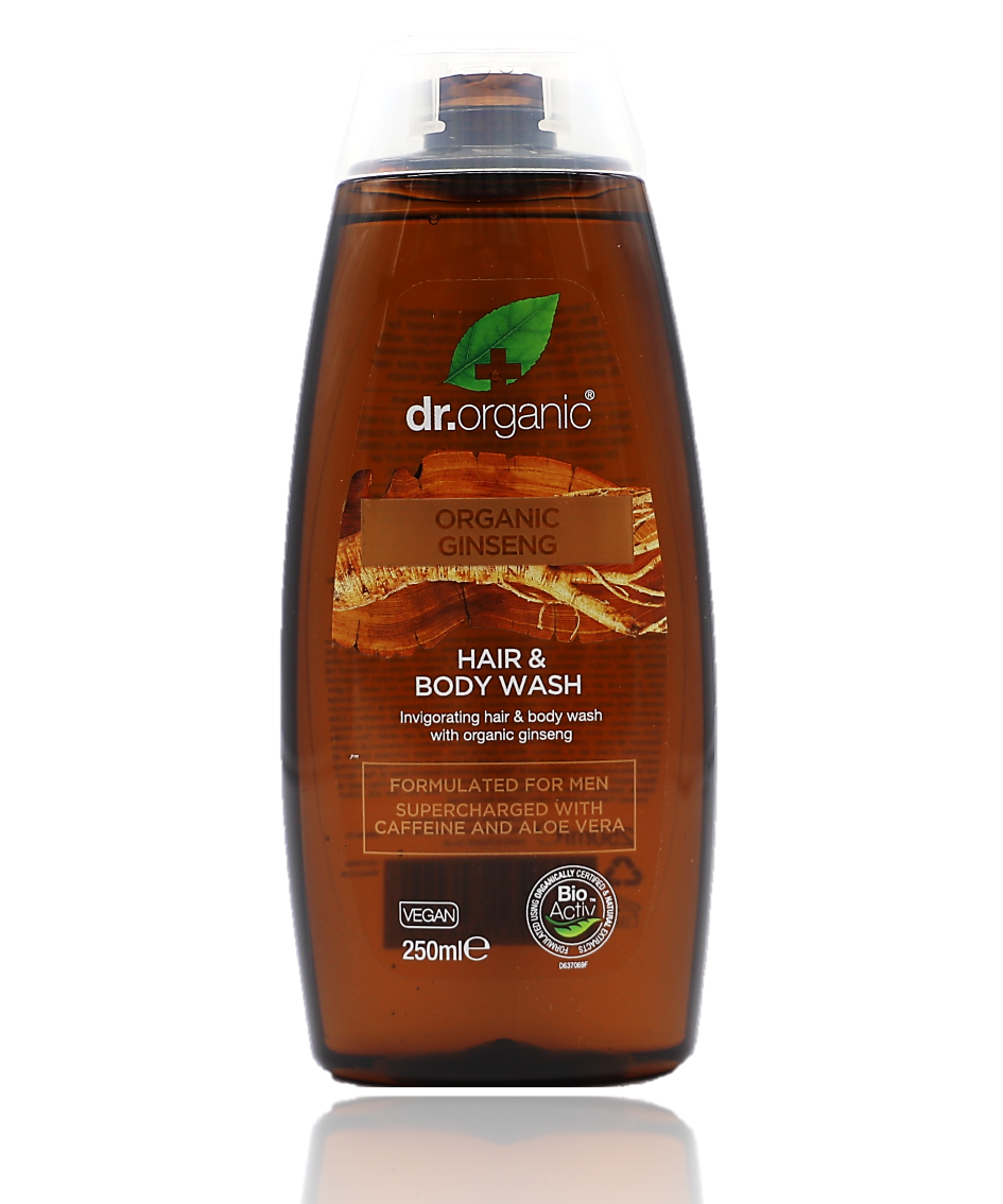 Dr Organic Men's Hair & Body Wash 250ml - Healthy Essentials Australia - health food store - health food stores - health food store near me - organic food store - health food store near me