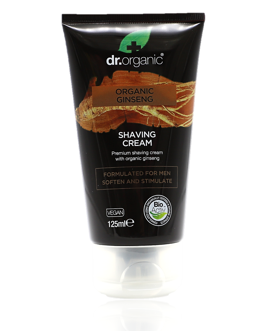 Dr Organic Men's Shaving Cream 125ml - Healthy Essentials Australia - health food store - health food stores - health food store near me - organic food store - health food store near me