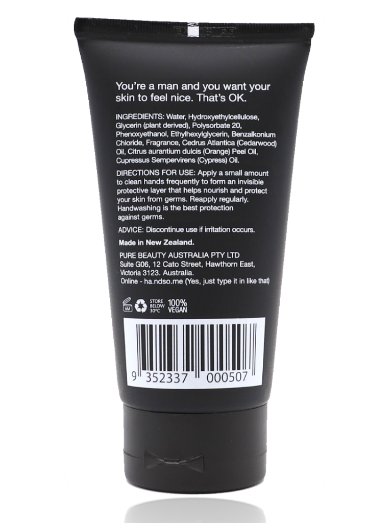 Handsome Anti-Bacterial Hand Cream 75ml - Healthy Essentials Australia - health food store - health food stores - health food store near me - organic food store - health food store near me