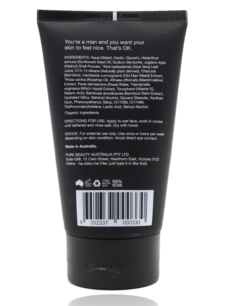 Handsome Charcoal Face Buff - Healthy Essentials Australia - health food store - health food stores - health food store near me - organic food store - health food store near me