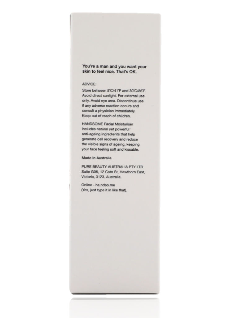 Handsome Facial Moisturiser 100ml - Healthy Essentials Australia - health food store - health food stores - health food store near me - organic food store - health food store near me