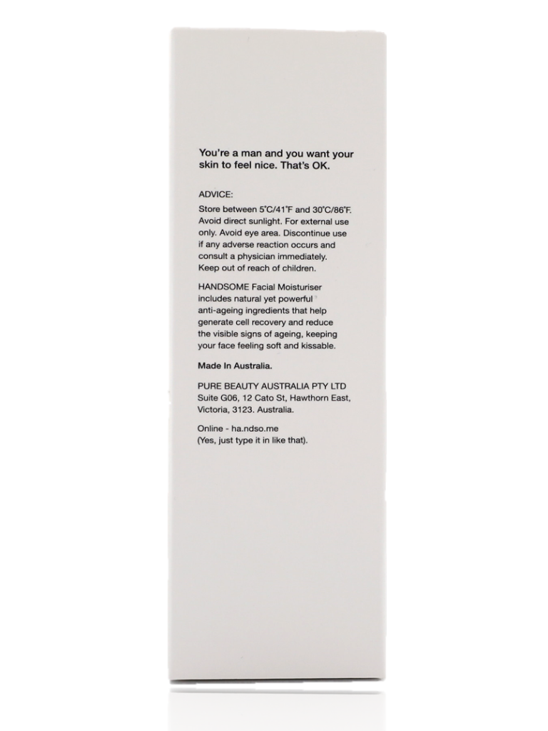 Handsome Facial Moisturiser 100ml - Healthy Essentials Australia - health food store - health food stores - health food store near me - organic food store - health food store near me