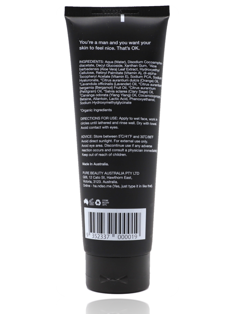 Handsome Facial Wash 125ml - Healthy Essentials Australia - health food store - health food stores - health food store near me - organic food store - health food store near me