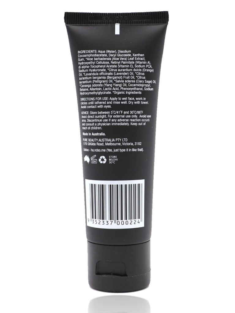 Handsome Facial Wash 50ml - Healthy Essentials Australia - health food store - health food stores - health food store near me - organic food store - health food store near me
