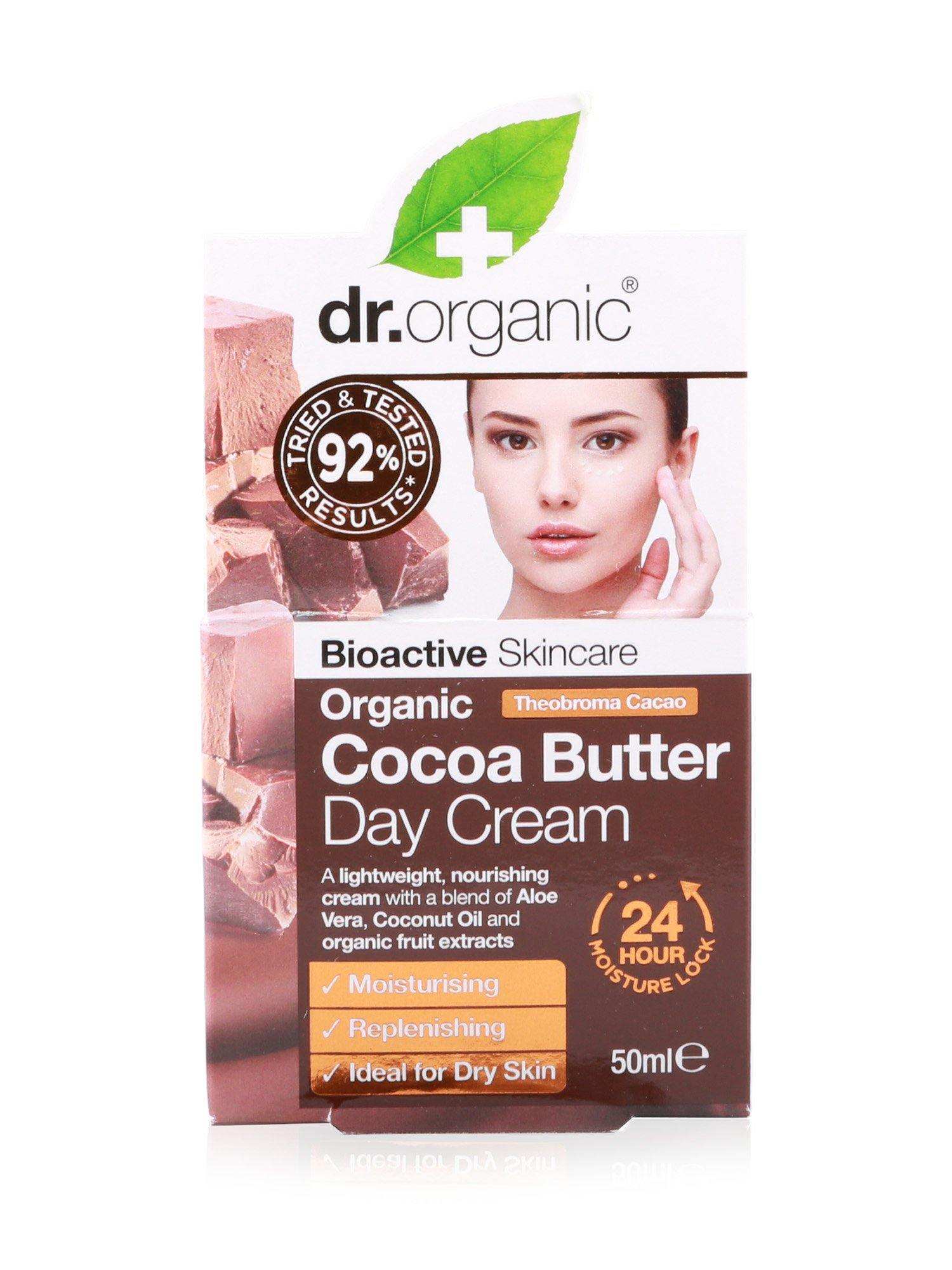 Dr Organic Day Cream Cocoa Butter 50ml - Healthy Essentials Australia - health food store - health food stores - health food store near me - organic food store - health food store near me