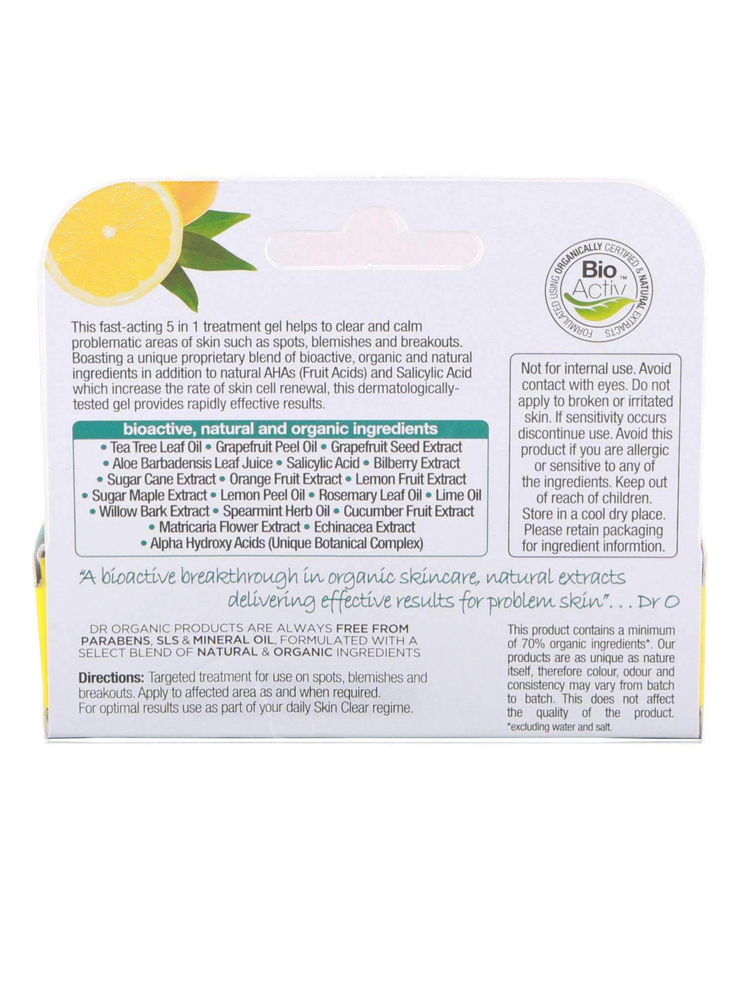 Dr Organic Skin Clear Tea Tree Treatment Gel 10ml - Healthy Essentials Australia - health food store - health food stores
