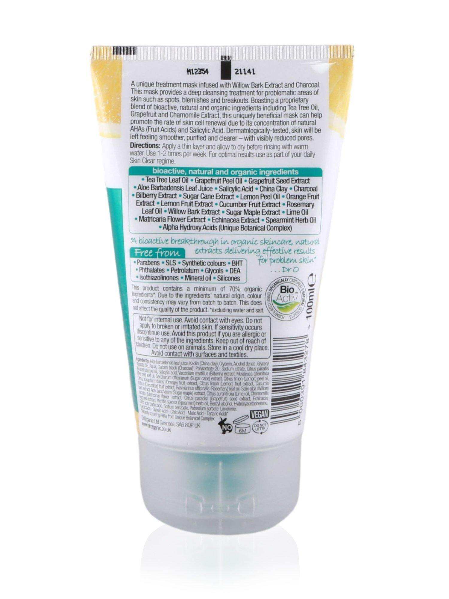 Dr Organic Skin Clear Tea Tree Face Mask 100ml - Healthy Essentials Australia - health food store - health food stores - health food store near me - organic food store - health food store near me