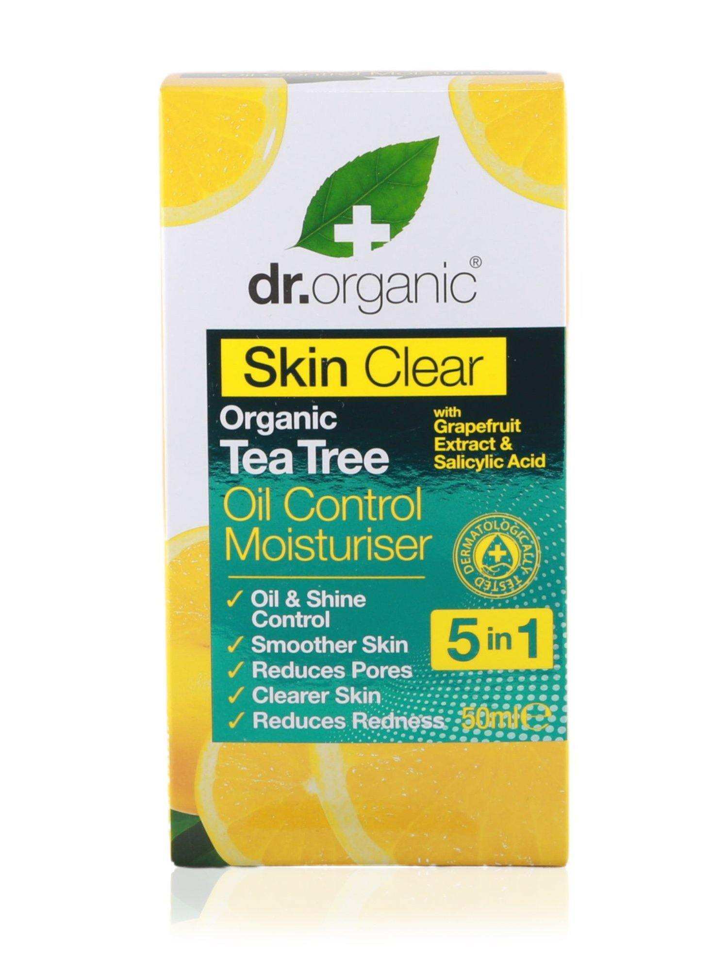 Dr Organic Skin Clear Tea Tree Moisturiser 50ml - Healthy Essentials Australia - health food store - health food stores