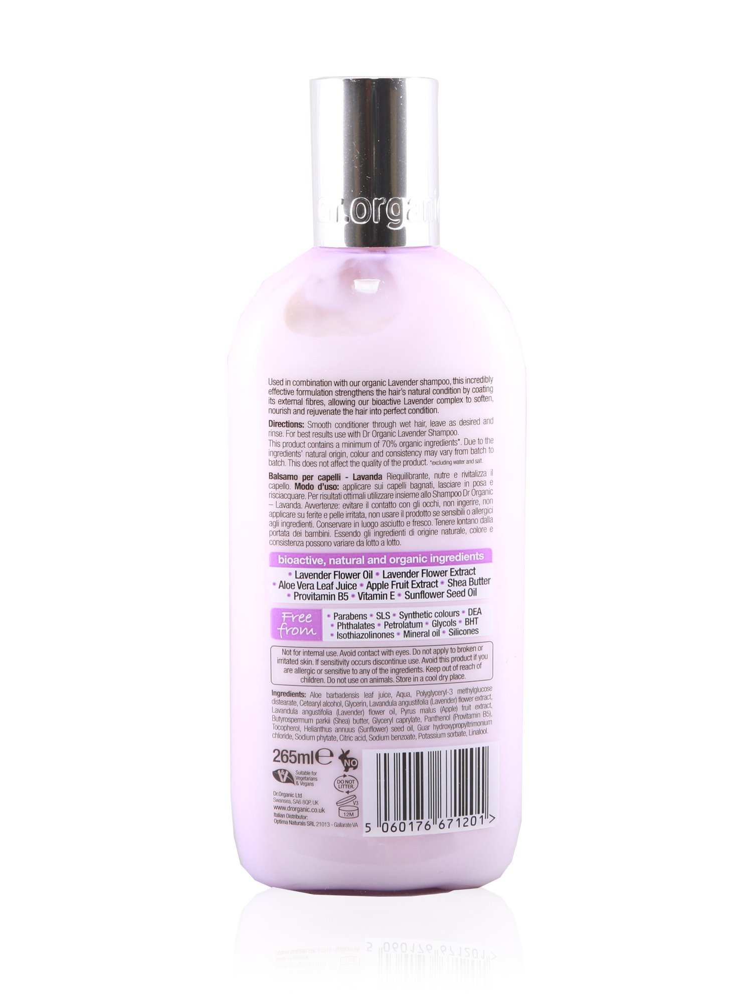 Dr Organic Conditioner Lavender 265ml - Healthy Essentials Australia - health food store - health food stores - health food store near me - organic food store - health food store near me