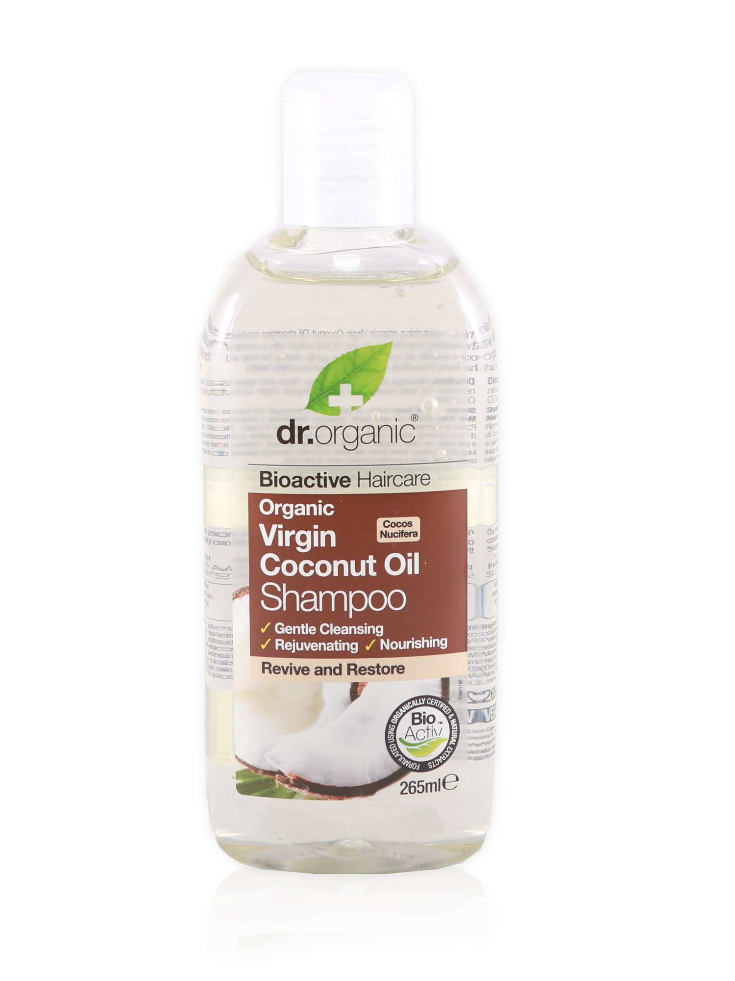 Dr Organic Shampoo Coconut Oil 265ml - Healthy Essentials Australia - health food store - health food stores - health food store near me - organic food store - health food store near me