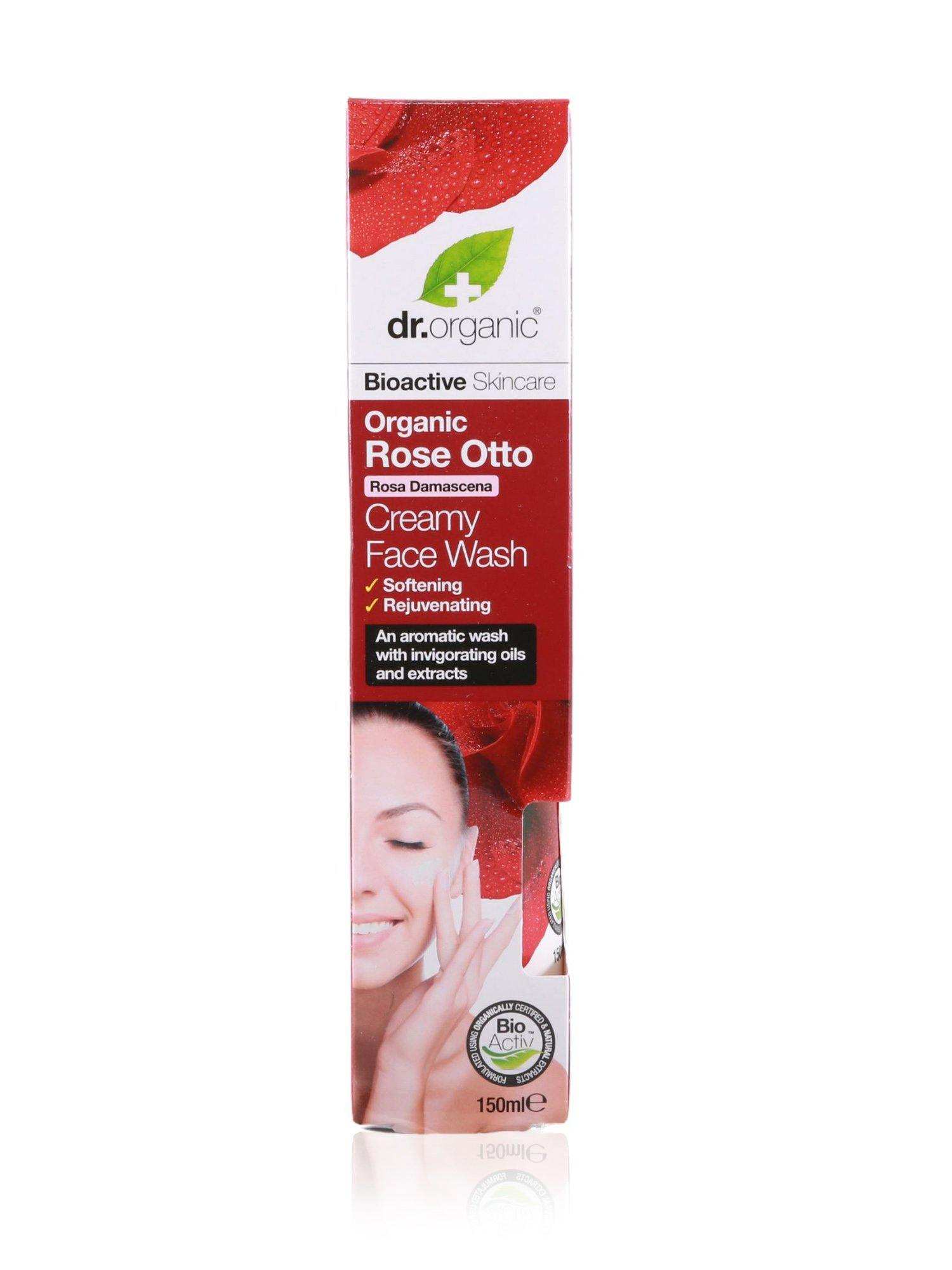 Dr Organic Creamy Face Wash Rose Otto 150ml - Healthy Essentials Australia - health food store - health food stores - health food store near me - organic food store - health food store near me