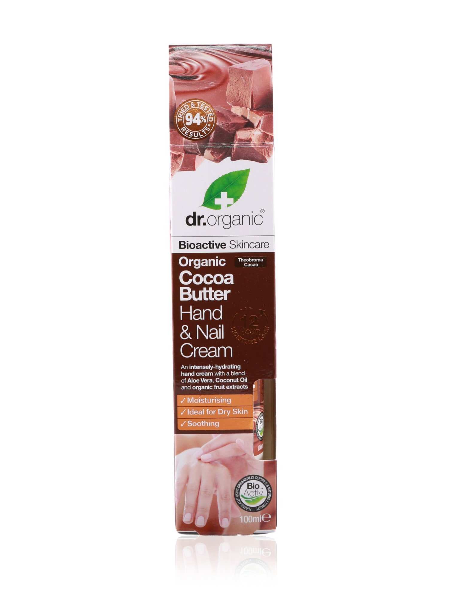 Dr Organic Hand & Nail Cream Cocoa Butter 100ml - Healthy Essentials Australia - health food store - health food stores - health food store near me - organic food store - health food store near me