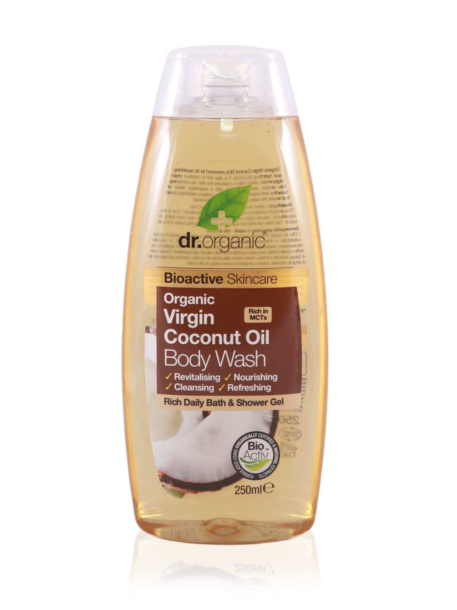 Dr Organic Body Wash Coconut Oil 250ml - Healthy Essentials Australia - health food store - health food stores - health food store near me - organic food store - health food store near me