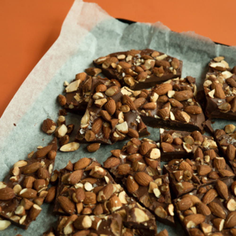 Almond Buttercrunch Toffee by Loving Earth