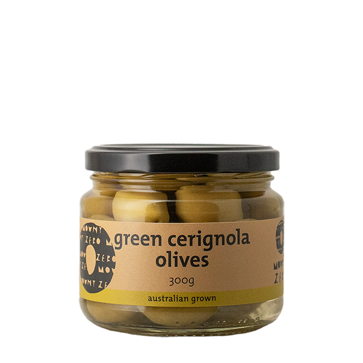 Mount Zero Green Cerignola Olives - 300g