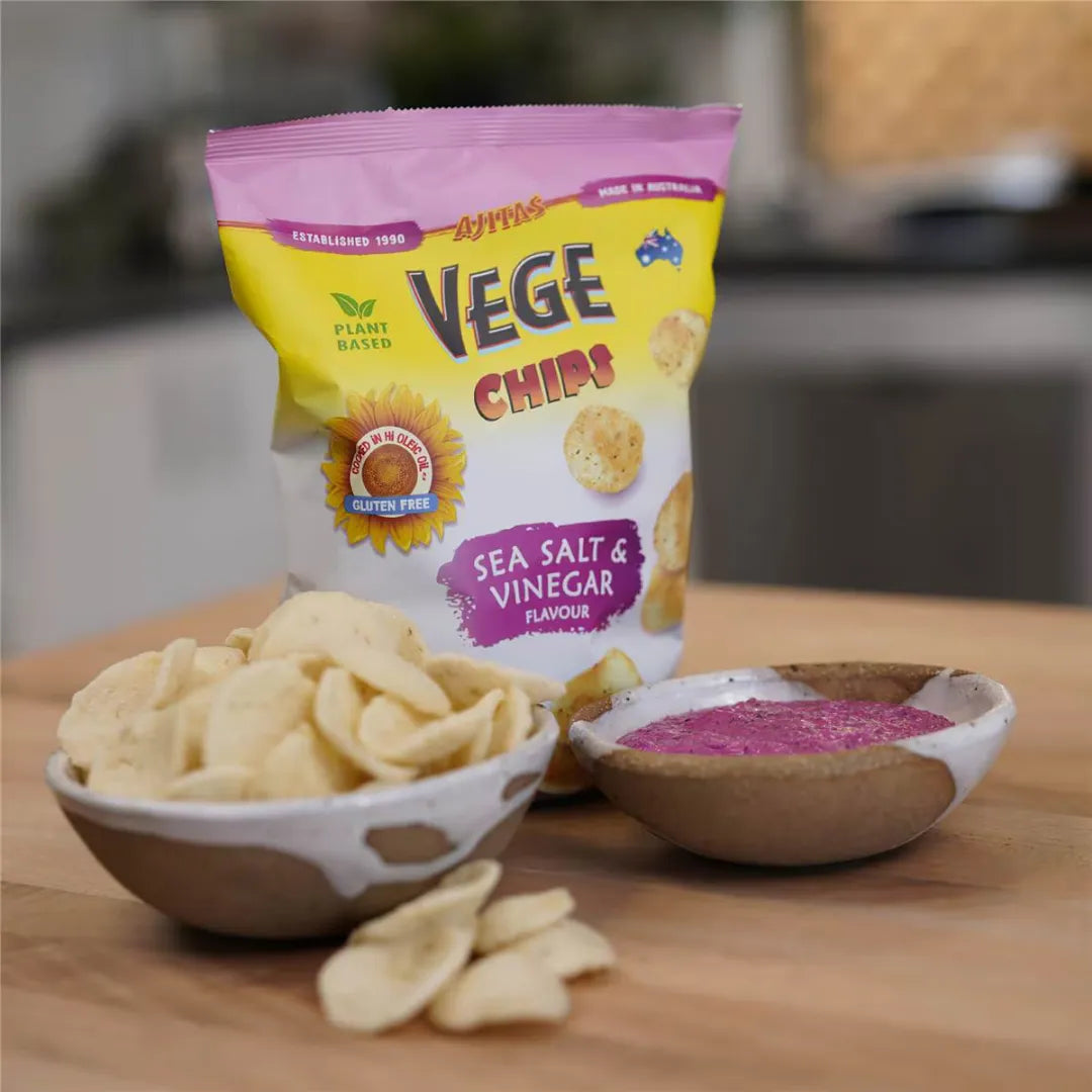 Ajitas Vege Chips Sea Salt & Vinegar 100g