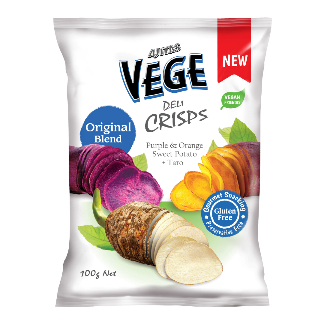 Ajitas Vege Crisps Original Blend 100g