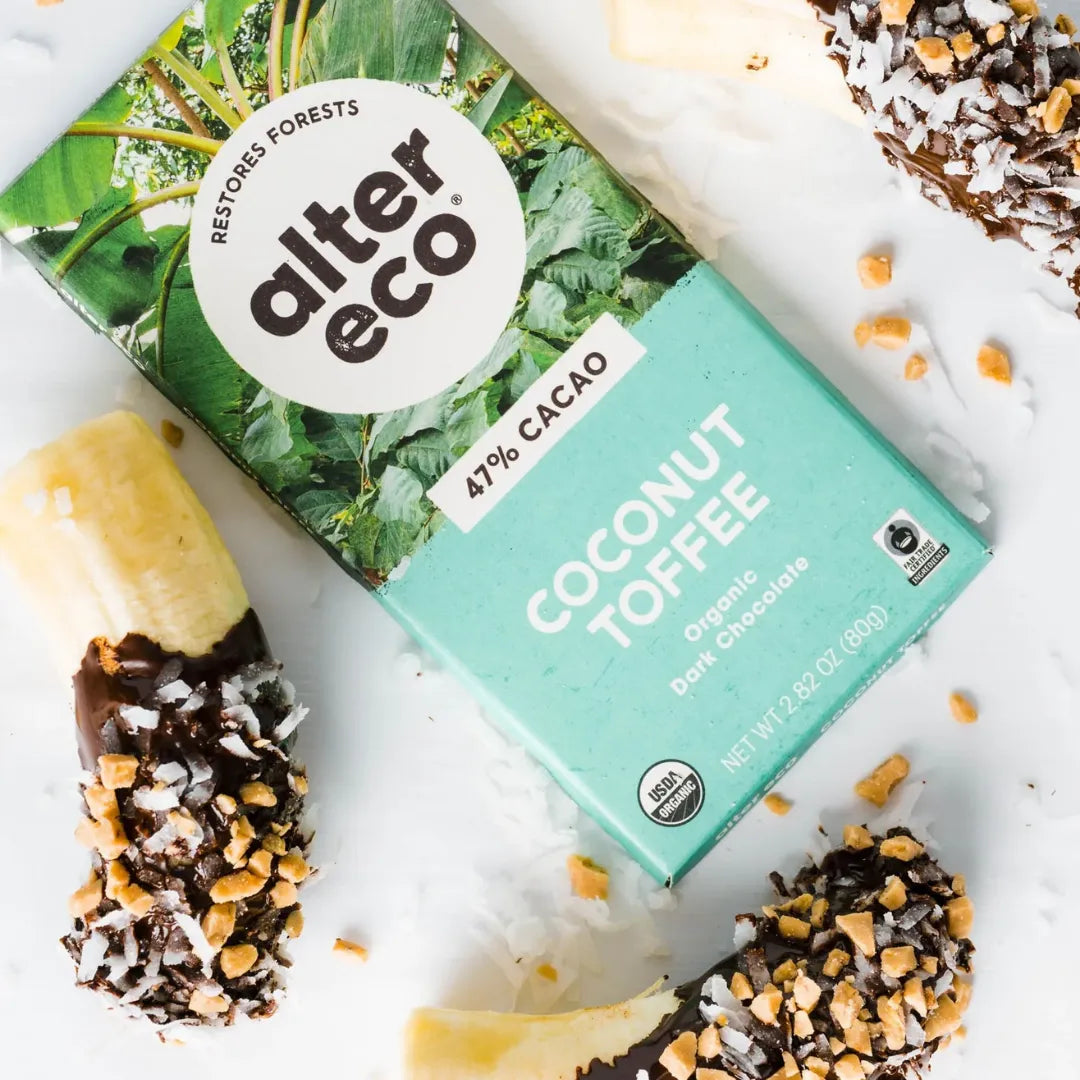 Alter Eco Organic Chocolate Dark Salted Coconut