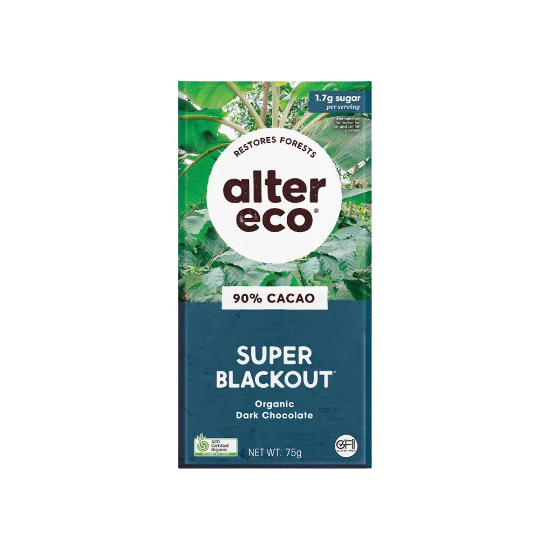 Alter Eco Organic Chocolate Deepest Dark Super Blackout