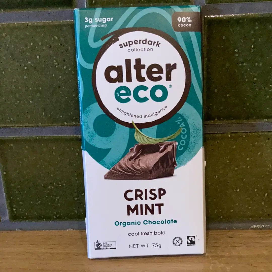 Alter Eco Organic Chocolate Superdark Crisp