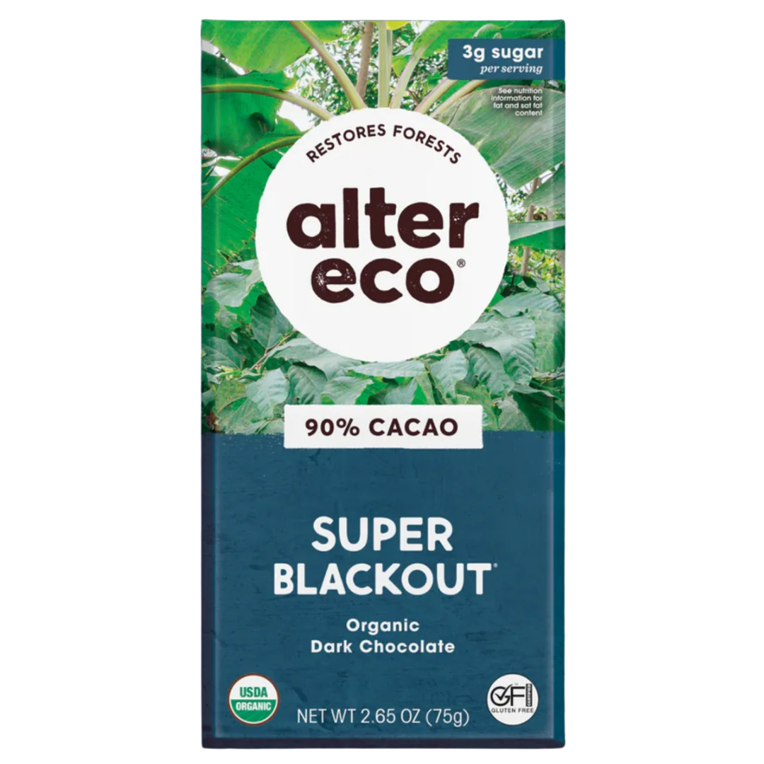 Alter Eco Organic Chocolate Deepest Dark Super Blackout 75g