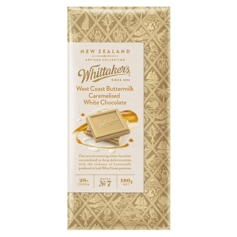 Whittakers Artisan Collection: West Coast Buttermilk Caramelised White Chocolate 100g