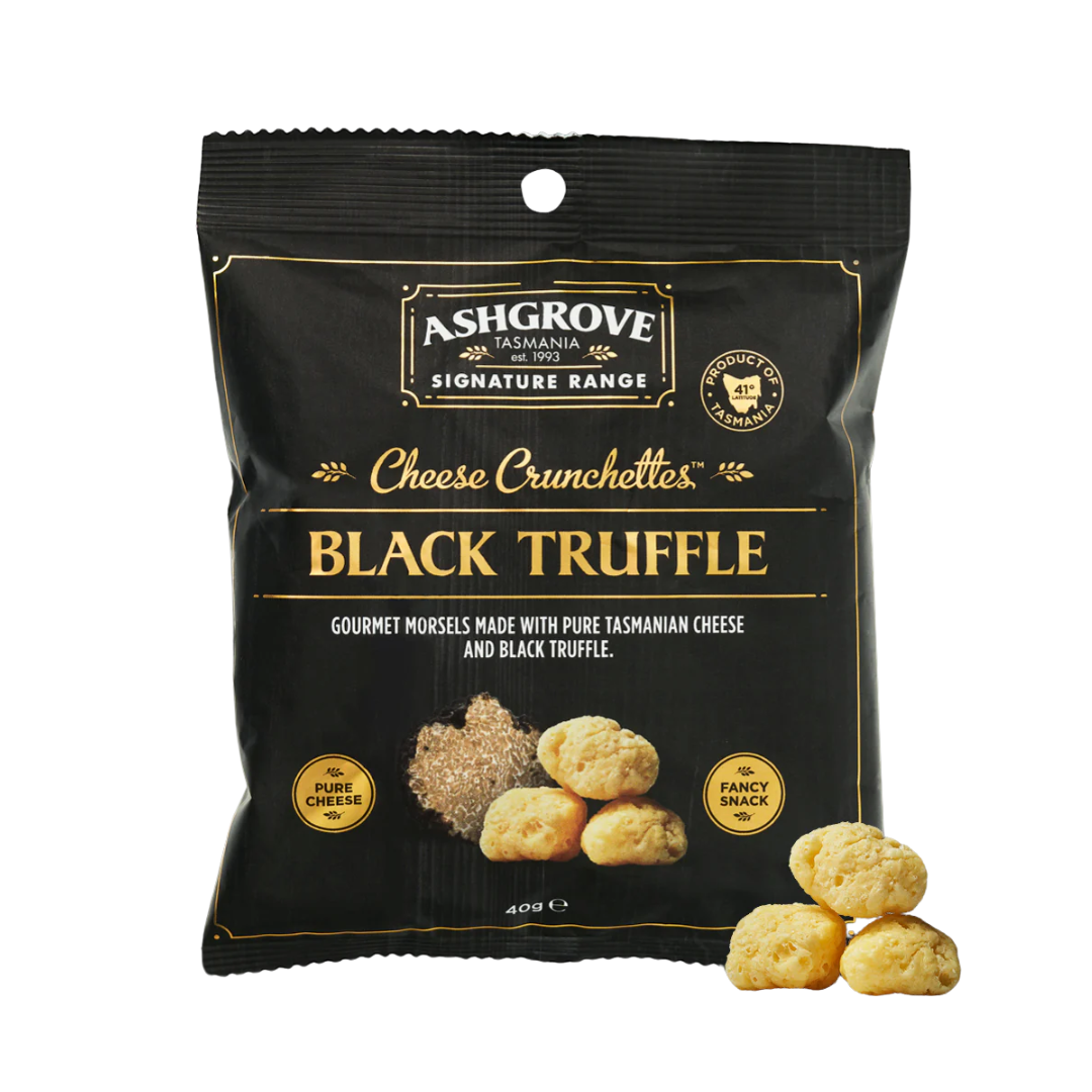Ashgrove Cheese Black Truffle Crunchettes 40g