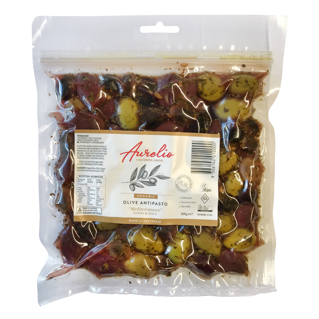 Aurelio Mediterranean Olives 325g