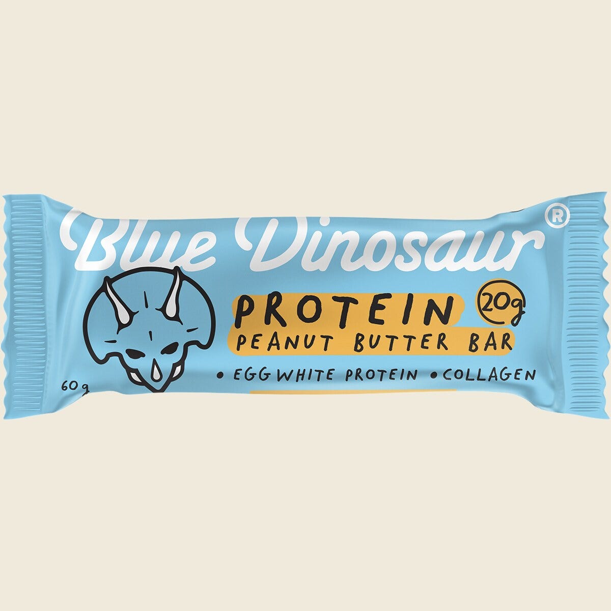 Blue Dinosaur Peanut Butter Protein Bar