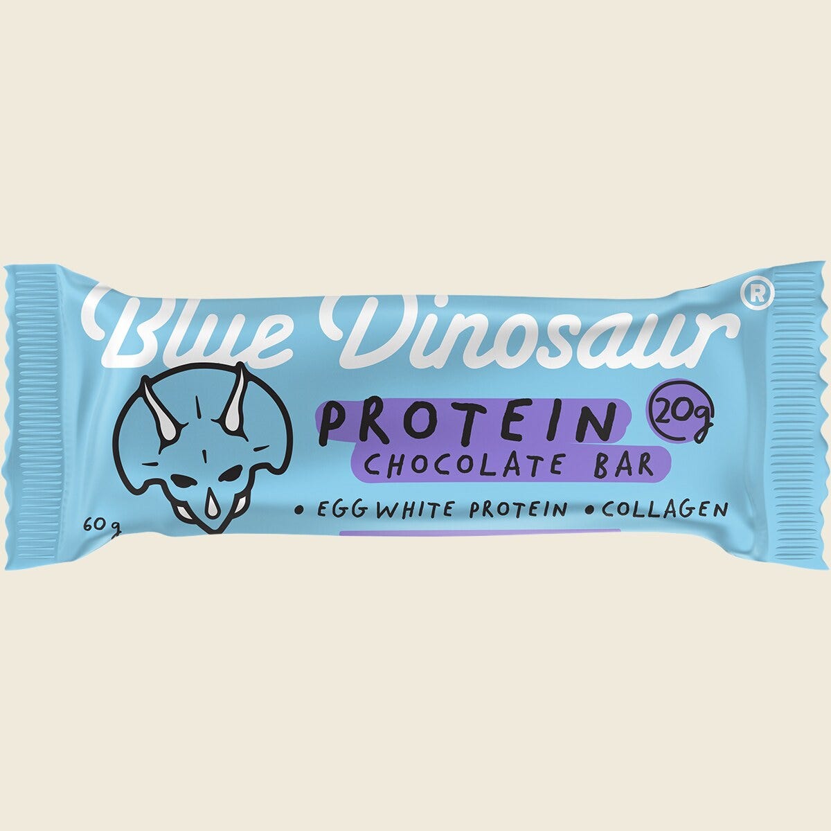 Blue Dinosaur Chocolate Protein Bar