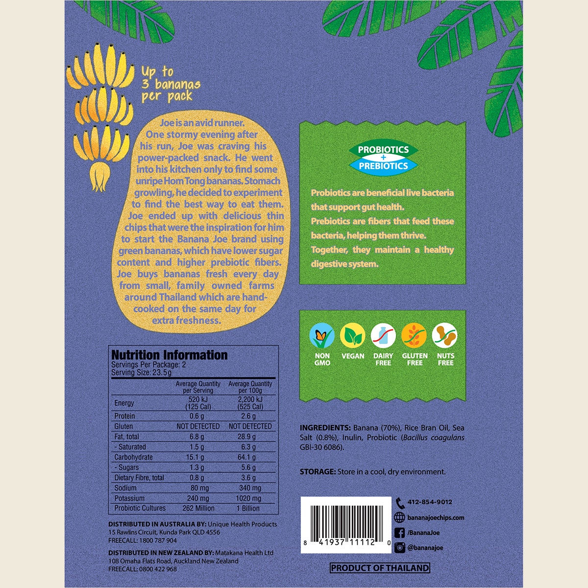 Banana Joe Banana Chips Sea Salt