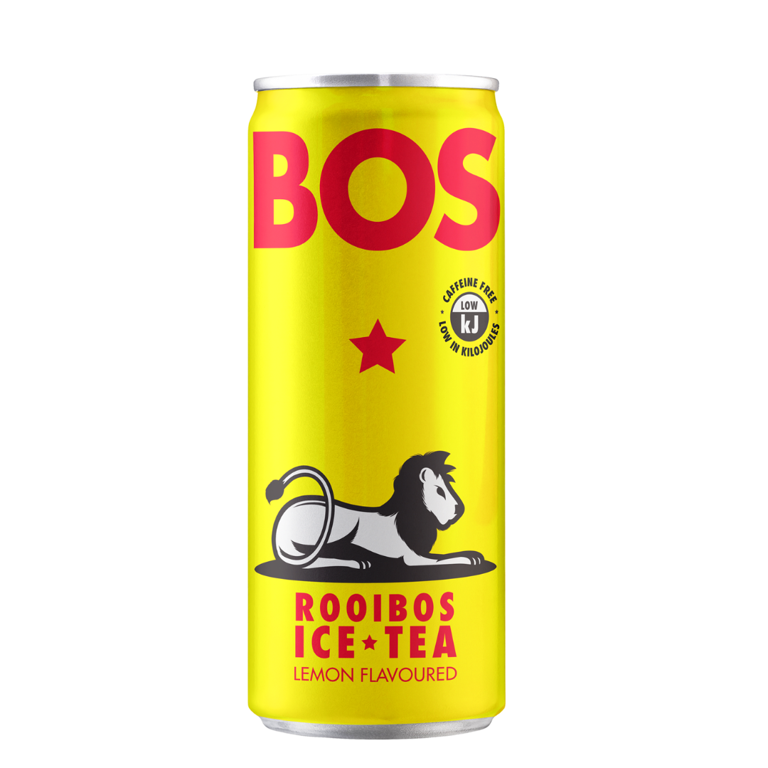 BOS Rooibos Lemon Flavoured Ice Tea Can