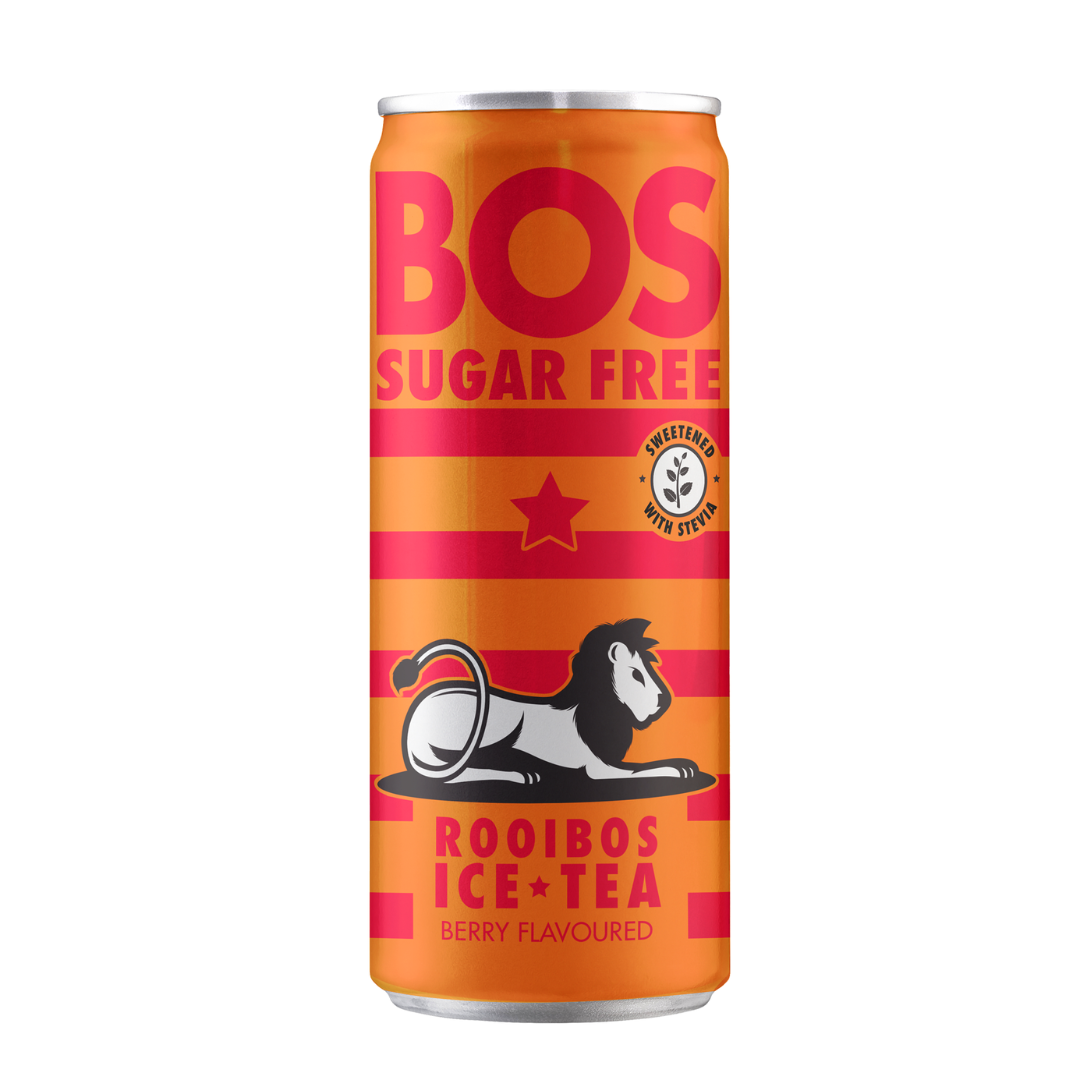 BOS Rooibos Sugar Free Peach Flavoured Ice Tea Can