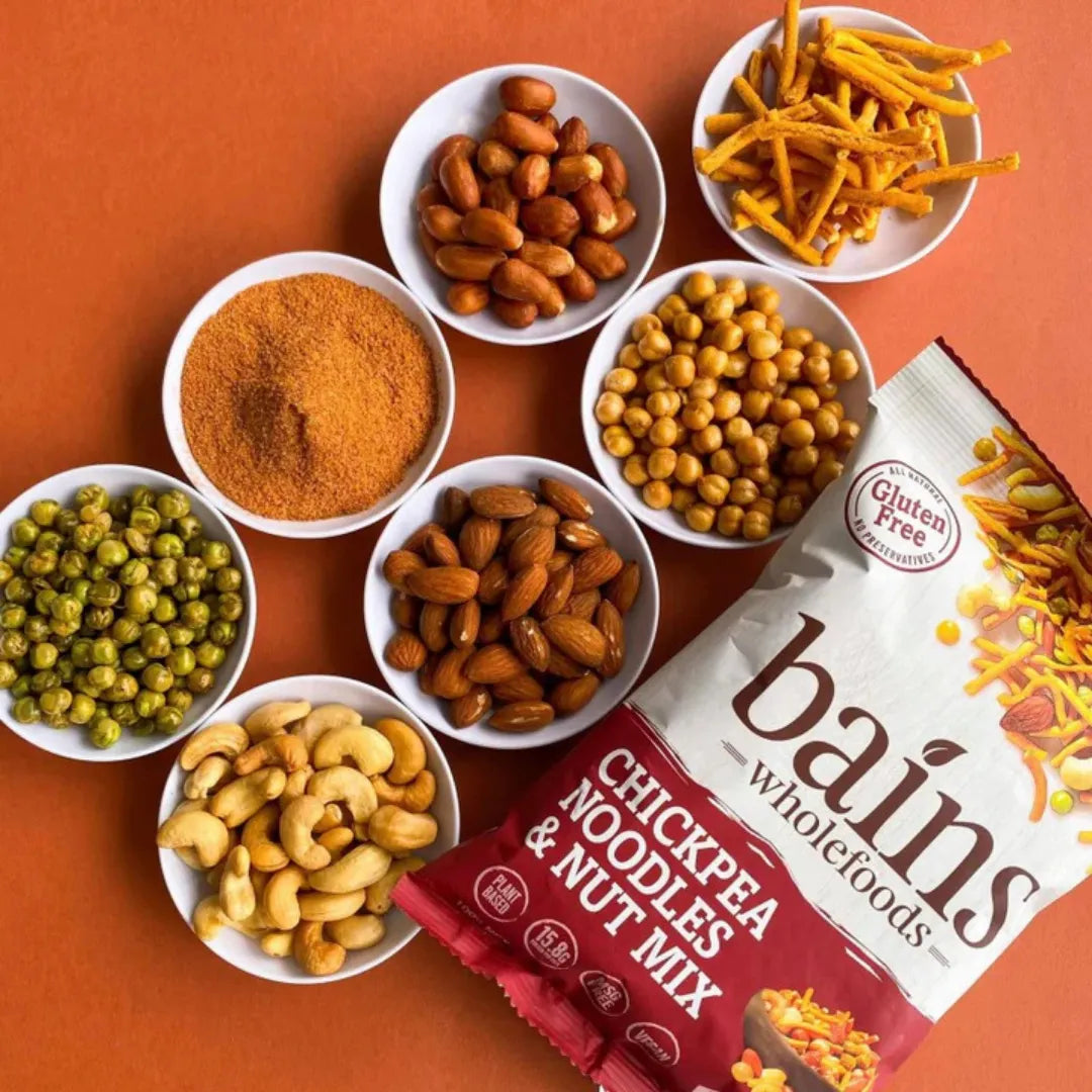 Bains Wholefoods Chickpea Noodle & Nut Mix 100g