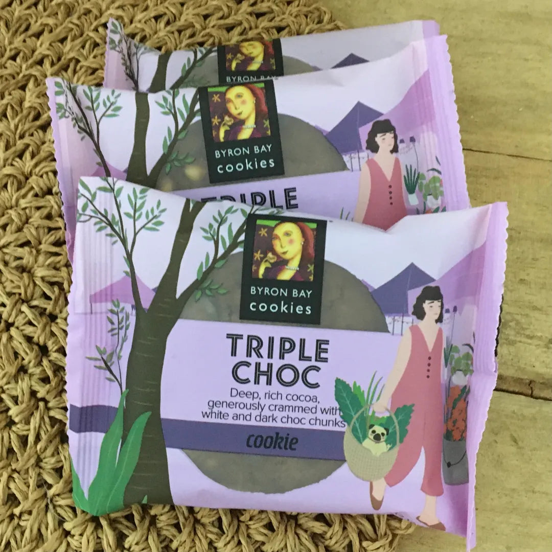 Byron Bay Cookies GF Triple Choc Fudge Cookie 60g pk