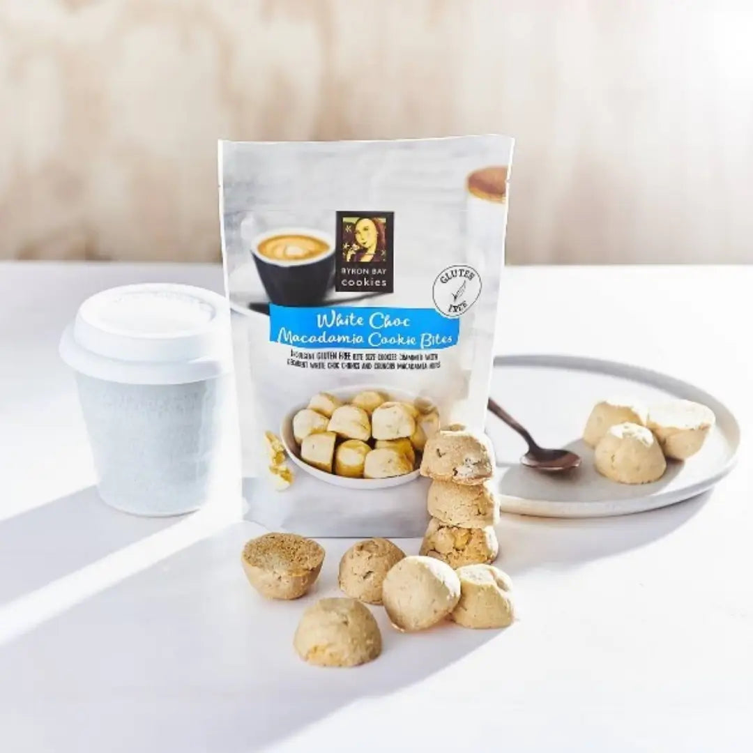 Byron Bay Cookies GF White Choc Macadamia Cookie Pouch