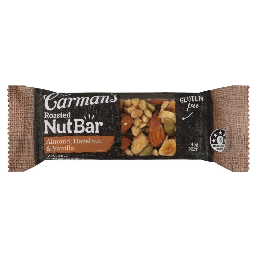 CARMAN'S ALMOND, HAZELNUT &  VANILLA  BAR 45G