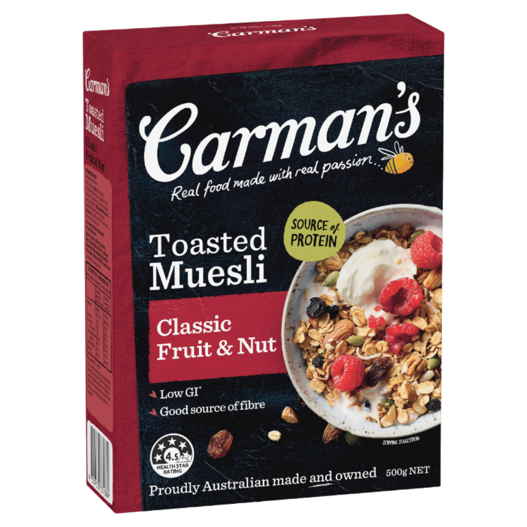 CARMAN'S CLASSIC FRUIT & NUT MUESLI 500G
