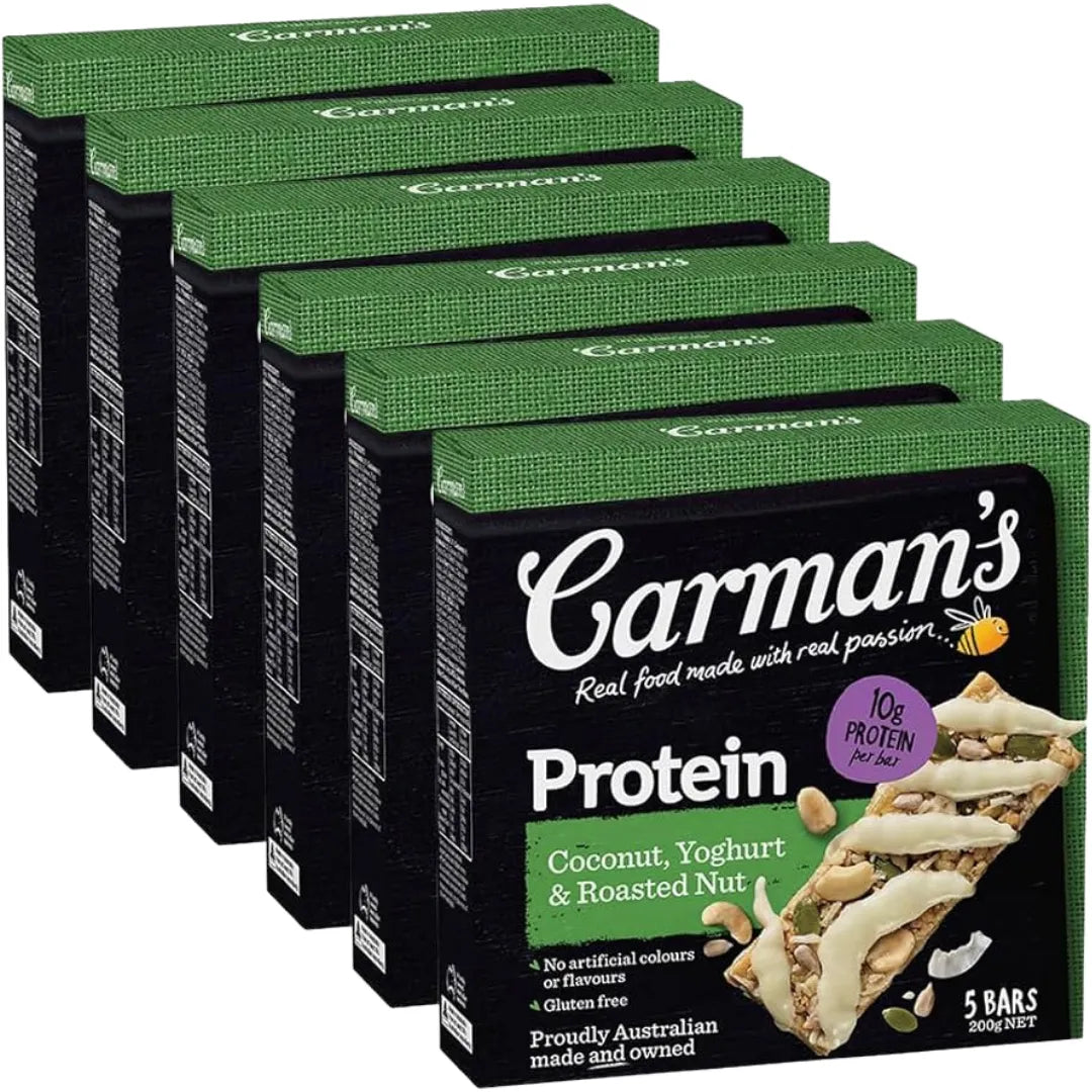 CARMAN'S COCONUT, YOGHURT AND ROASTED NUT MUESLI BARS 5 PacK