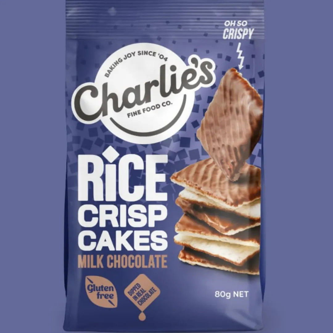 CHARLIES FINE FOODS RICE CRISP MILK CHOCOLATE 80G