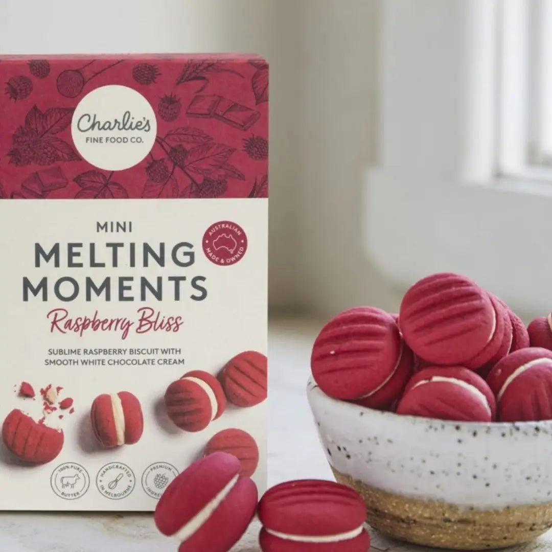 CHARLIE'S FINE FOODS RASPBERRY BLISS MINI MELTING 