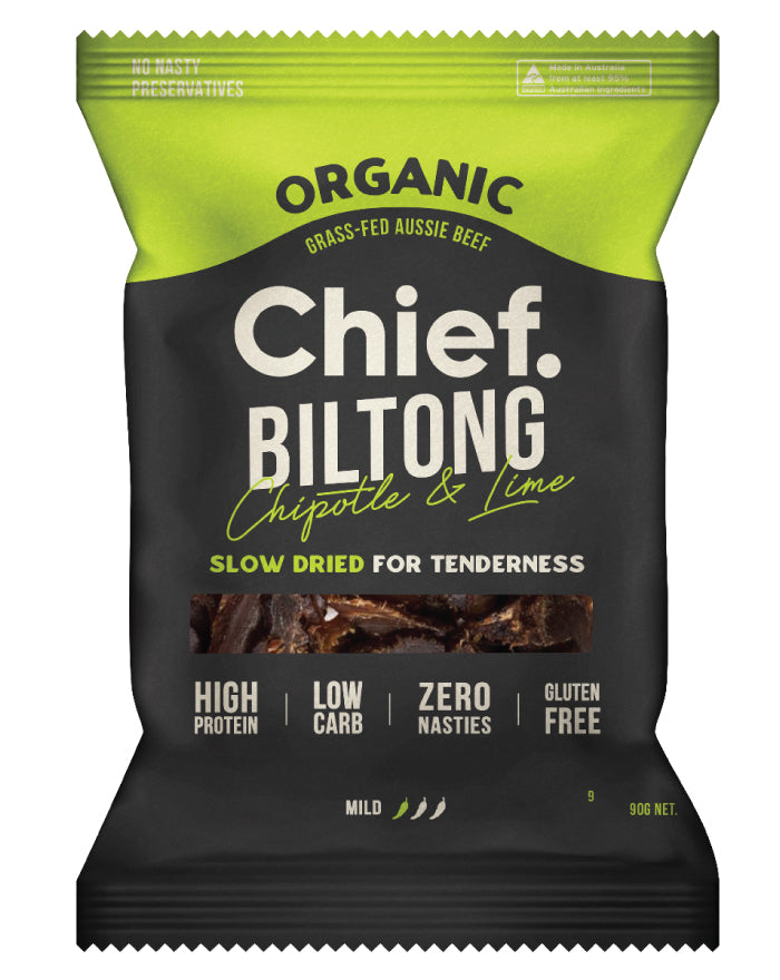 Chief Nutrition Chipotle & Lime Biltong 90g