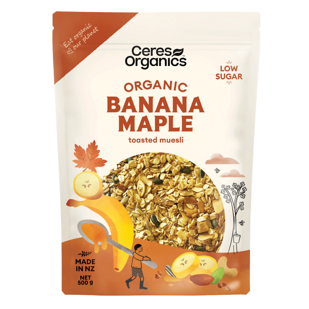 Ceres Organic Banana Maple Low Sugar Muesli 700g